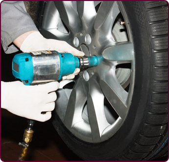 Tightening Car Tire Bolts